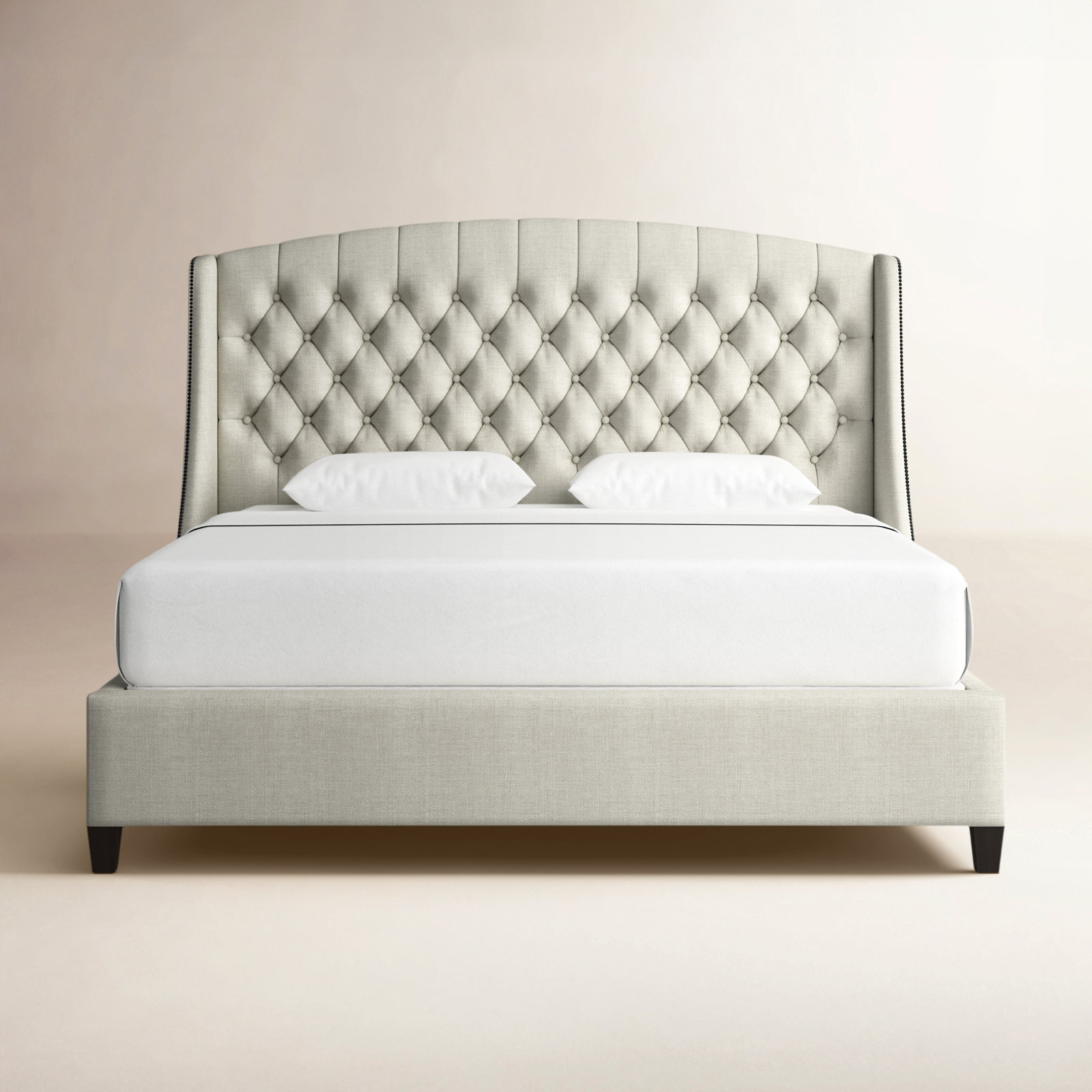 Harwick Upholstered Bed, King, Beige