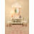 Scalloped Edge Rectangular Frame With Oval Mirror-132710023
