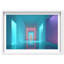 Cerulean Corridor III Framed Graphic Art-1711130432-1783663750