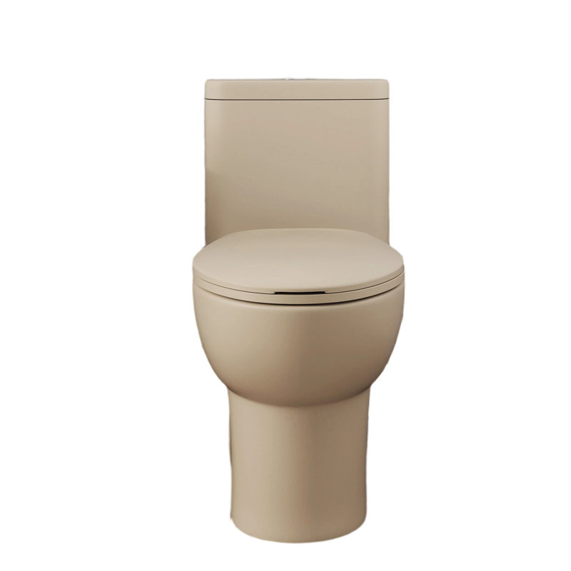 Toilette une pièce kaki 17 po ADA, Kaki