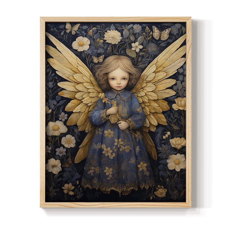 «Religious Series CECXCV III», reproduction d'art encadrée - bois massif, H 21 po x l 17 po, Naturel