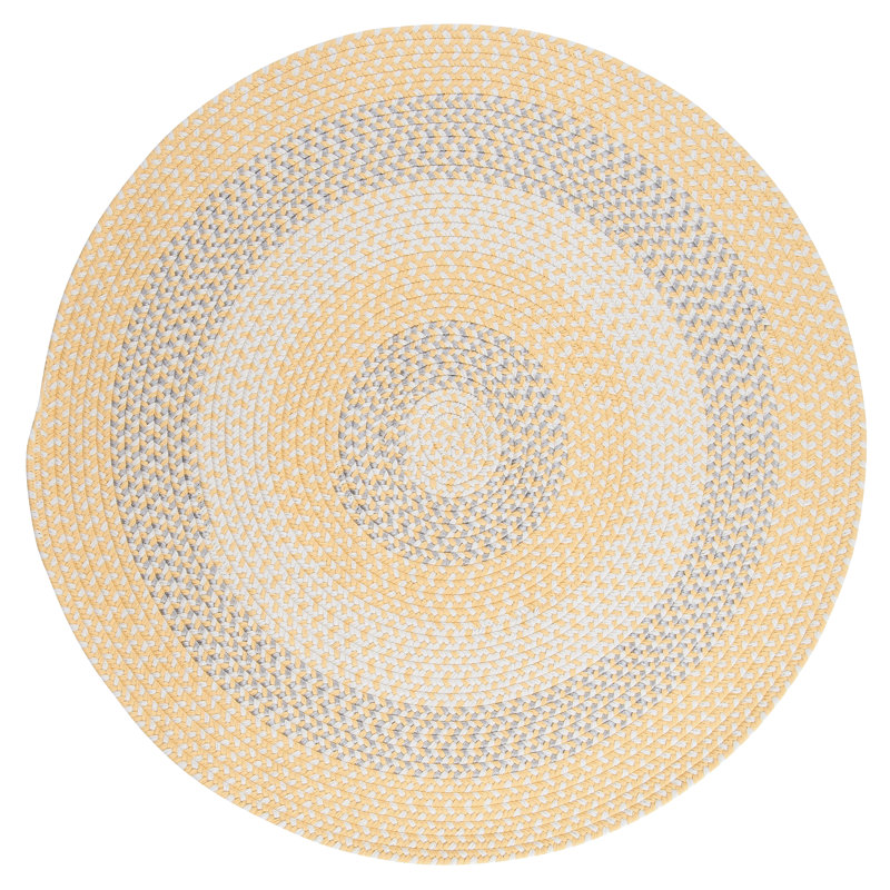 Tapis doré / ivoire Carousel Sun Squeeze, Ovale 2 pi x 3 pi