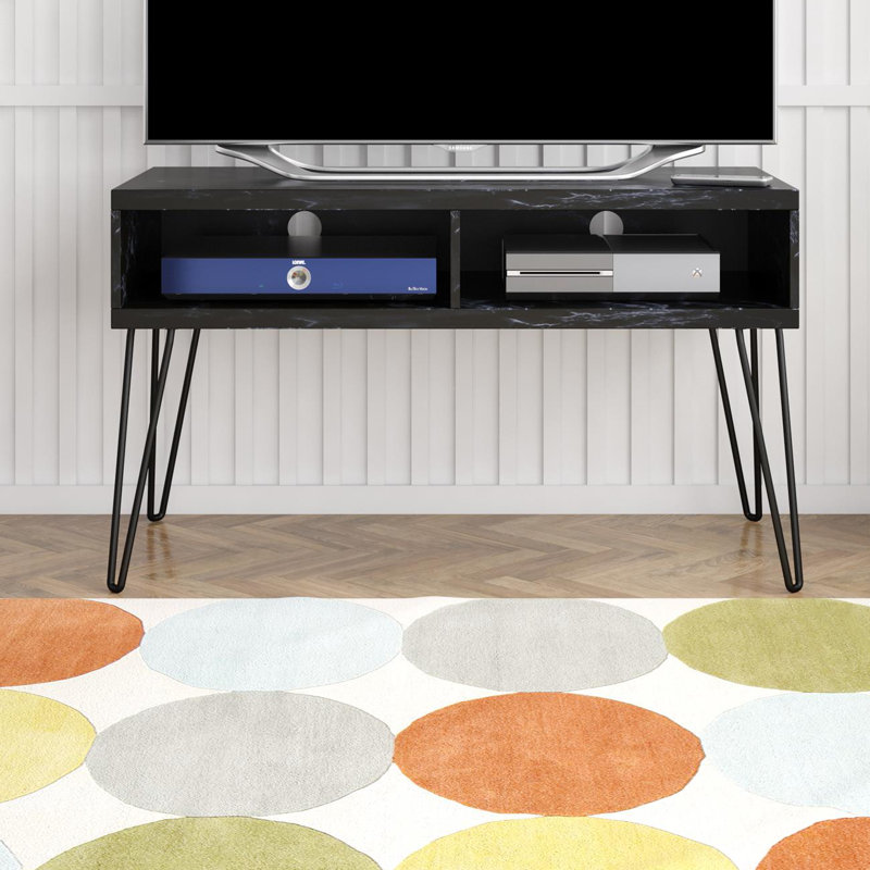 Doimo Unfinished TV Stand for TVs up to 42", Black