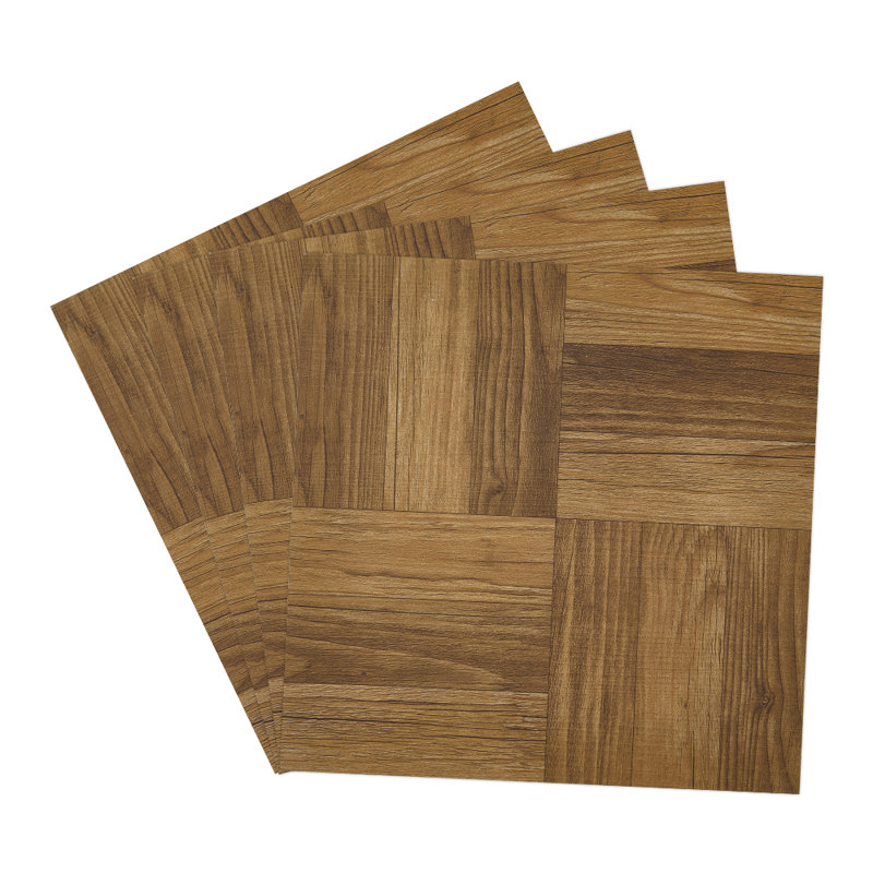 30.48 X 30.48 Cm Plastic Tile In Brown, Dark Brown