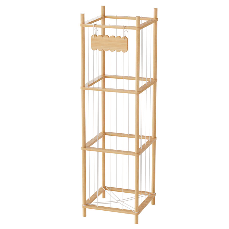 Stuffed Animal Storage Organizer, Wooden Zoo Toy Plushies Storage Holder, Large Capacity Plush Toy Cage for Playroom