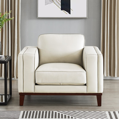 Chaise en cuir Warner