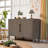 47.25-Inch Sideboard With Pine Veneer, Double Doors, Adjustable Feet, 200lbs Weight Capacity-913627621