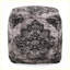Coussin de sol multi-usages pour repose-pieds carré 16 x 16 x 16 | Beige + tissu noir
