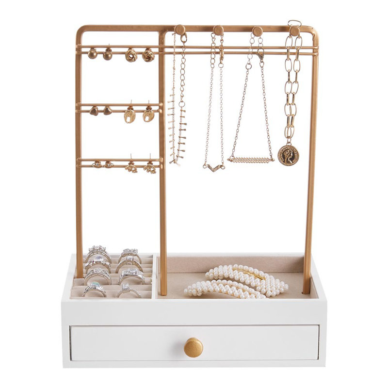 Wood Jewelry Organizer Tray + Portable