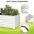 Galvanized Steel Raised Garden Bed Kit – Heavy-Duty 6x3x2FT Rectangular Outdoor Planter Box for Vegetables, Flowers, Herbs (White, 2-Pack)-1925343719-1925343707-1925343711
