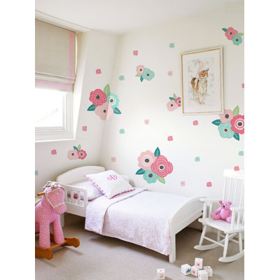 Décalcomanie murale fleur pour enfants