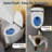 Smart Elongated Bidet Toilet with Foam Dispenser, Auto Flush, ADA Comfort Height, Heated Seat, Warm Air Dryer, Built-in Tank & Pump