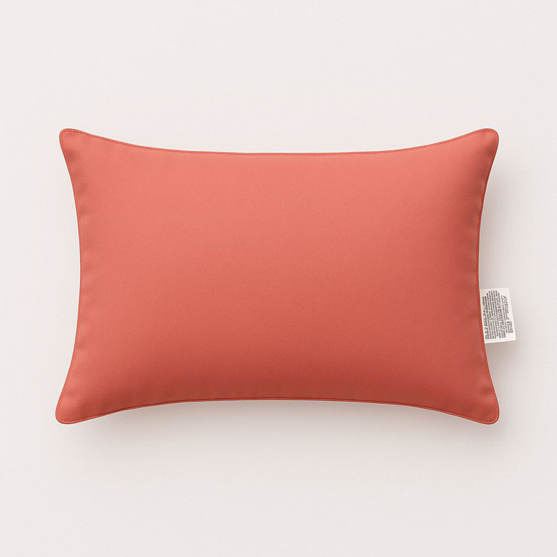 Rosemary Outdoor Pillow Cover and Insert, Tangerine, 14" H x 20" W x 5" D