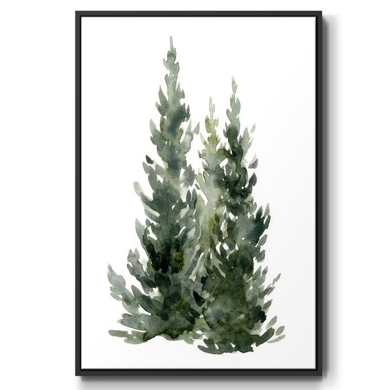 Simple Evergreen I, Noir, H 25 po x l 17 po x P 1,5 po