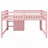 Bed with Built-in Desk,Storage Cabinets and Open Bookcase-994948622