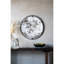 Miroir de décoration murale industriel en métal, 31,5 po x 0,7 po x 31,5 po, noir, 15,8 lb