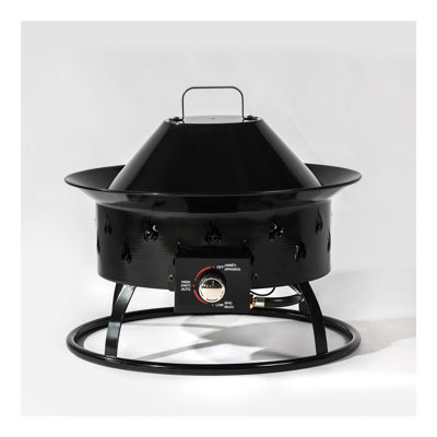 Mini Fire Pit Outdoor Portable Fire Pit Steel Camping Fire Pit with Lava Rocks