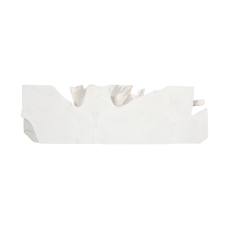 Cast Naturals Console Table in White Stone