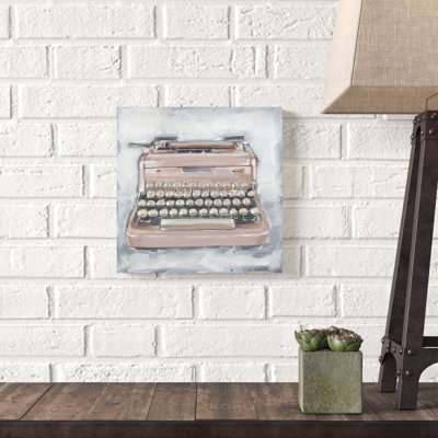 «Vintage Typewriter IV», peinture sur toile