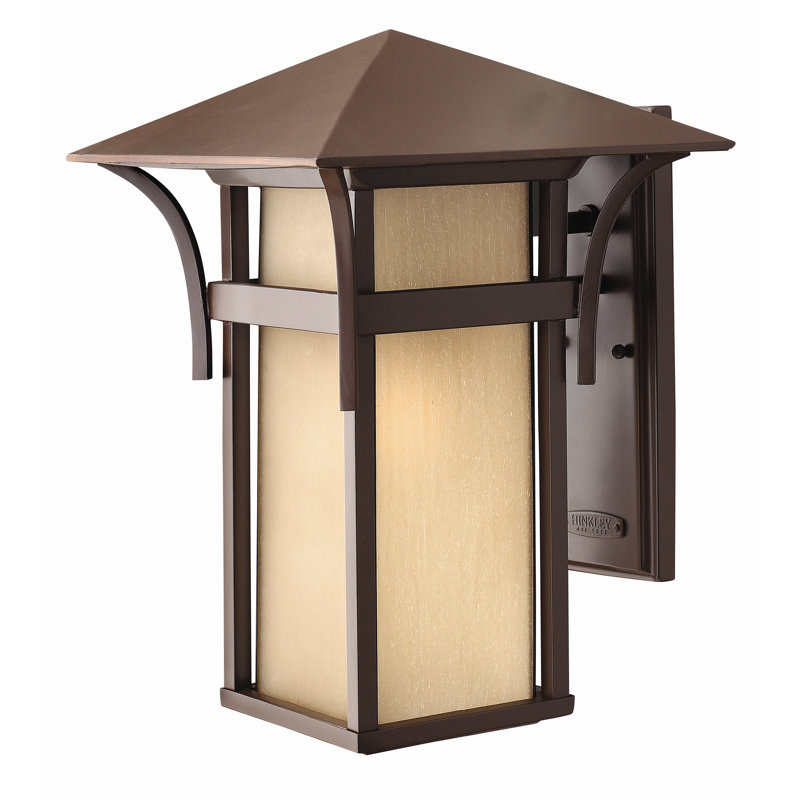 Harbor Outdoor Wall Lantern, Non-Energy Saving/Non-Dark Sky, Anchor Bronze, Small