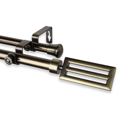 Sterling Adjustable Double Curtain Rod