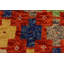 Tapis orange en laine noué à la main 4 pi 10 po x 6 pi 7 po Syracuse