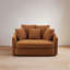 Fauteuil d'appoint en chenille surdimensionné-701439376