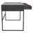 Spectrum 2-Drawer Solid Mango Wood Desk In Smoke Grey Finish W/ Gun Metal Finished Legs