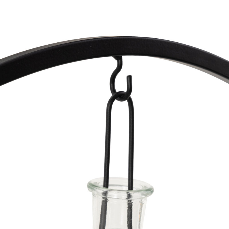 12'' H Tabletop Lantern, Black