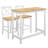 3 - Person Solid Wood Top Four Leg Dining Set