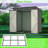 6ftx4ft Outdoor Storage Shed With Double Hinged Door Metal Garden Shed Storage House