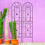 Ensemble de 2 treillis de jardin en métal