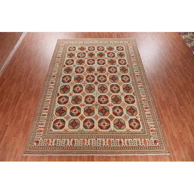 Tapis géométrique Kazak 10 x 14
