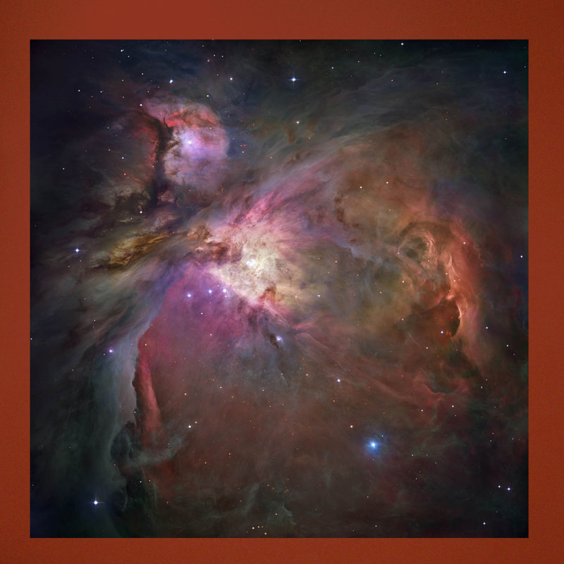 Adhésif décoratif nébuleuses Orion, H 24 po x l 24 po