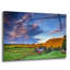 Art mural en verre Ebern Designs «First Light On Jenne Farm» par Rick Berk-1803394780