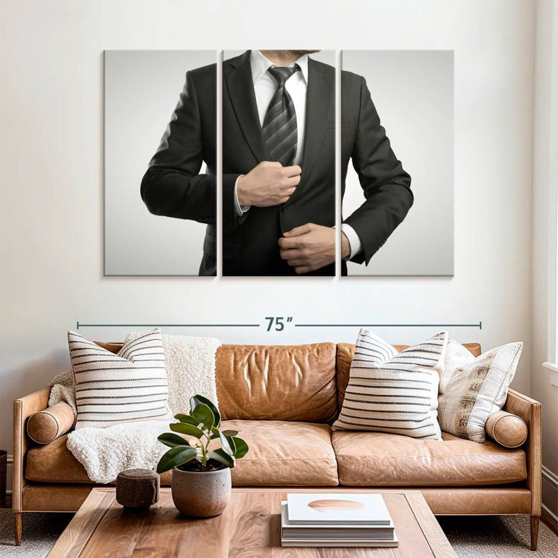 Shuttleworth Man In Business Suit, 42" H x 65" W