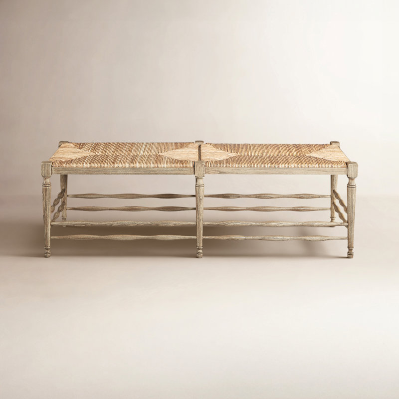 Reed Solid Wood Bench