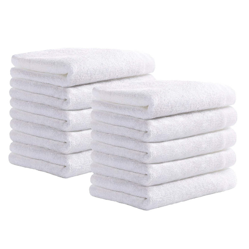 10 Packs Rayon From Bamboo Washcloths, White