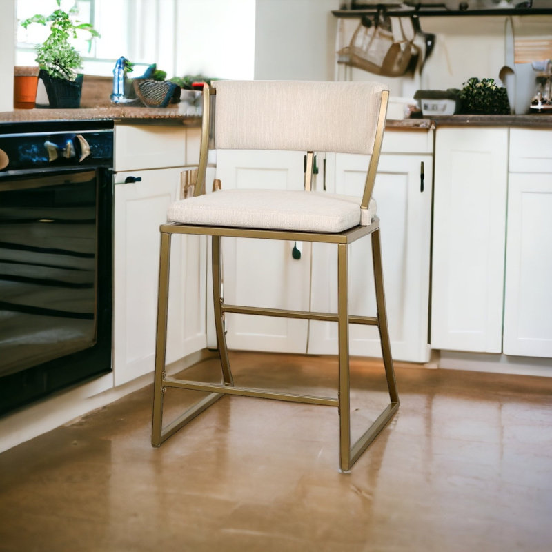 Chaise de bar 25 po beige