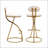 Bar Stools Upholstered Counter Height Barstools for Kitchen Island Set of 2-1116065454