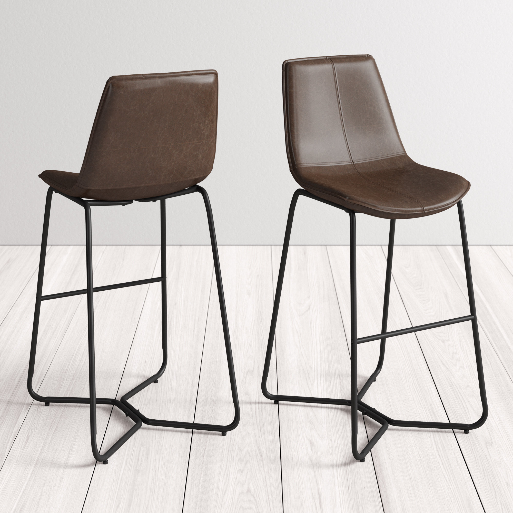 Alivia Bar & Counter Stool, Bar Stool (30" Seat Height), Brown