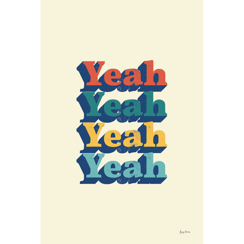 " Yeah Modern Retro " by Becky Thorns, 48" H x 32" W x 1.25" D