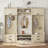Versatile Detachable Hall Tree with Multiple Storage Options for Entryways-112812259