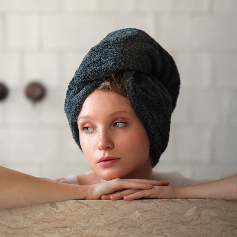 EGOIST WASHCLOTH 12X12 TOAST, Storm, Hair Towel - 1 Pack