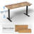 VIVO Single Motor Electric Desk with Push Button Memory Controller-129479315-129479302