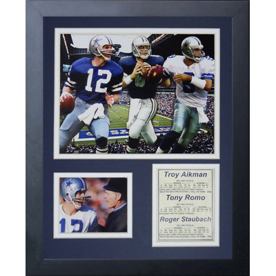 Memorabili encadrée quarterbacks cowboys dallas cowboy
