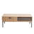 Vanness Solid Wood and Metal Coffee Table