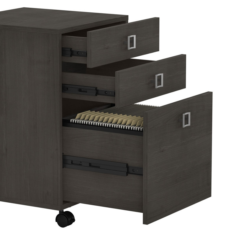 Office 500 Collection Computer Desk, Charcoal Maple