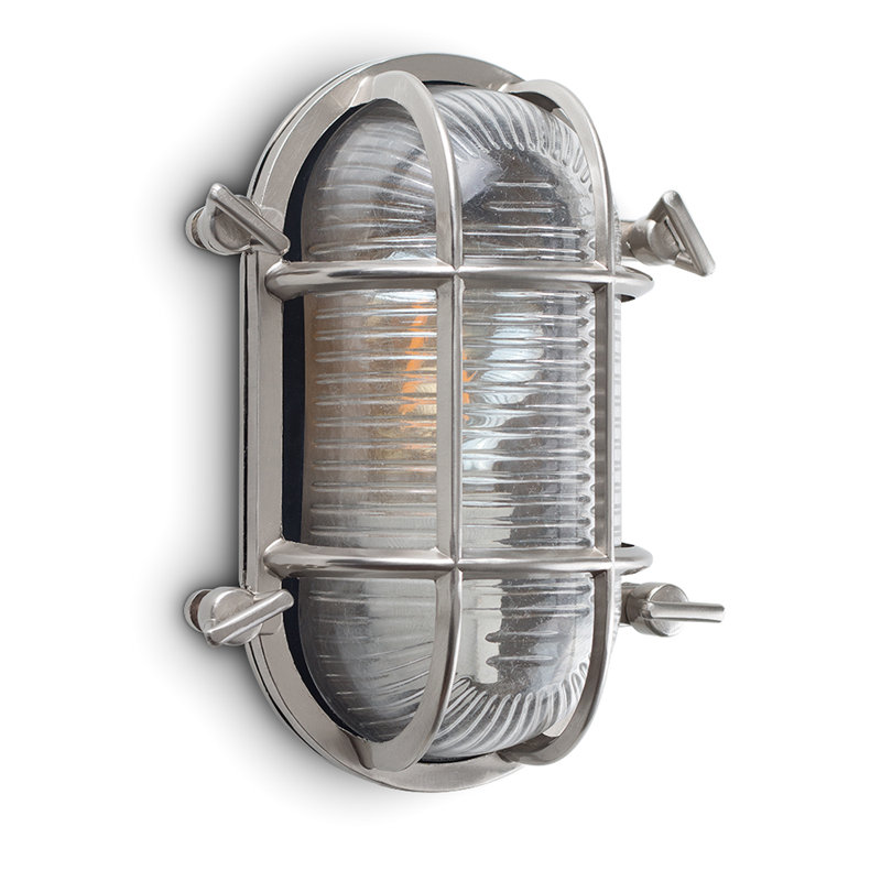 Westlawn 1 - Bulb Outdoor Bulkhead Light, Silver, Yes