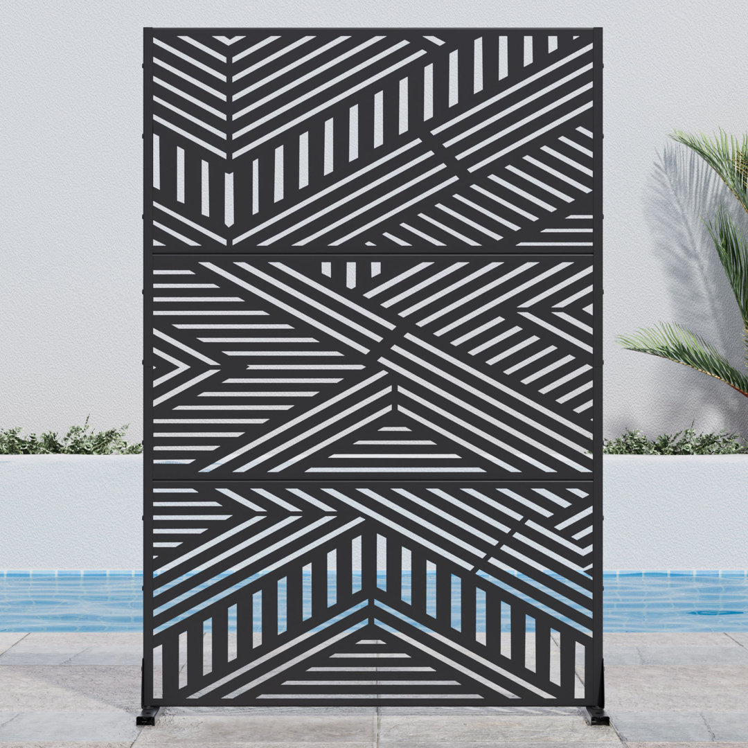 Outdoor Metal Privacy Screen Dovelina 